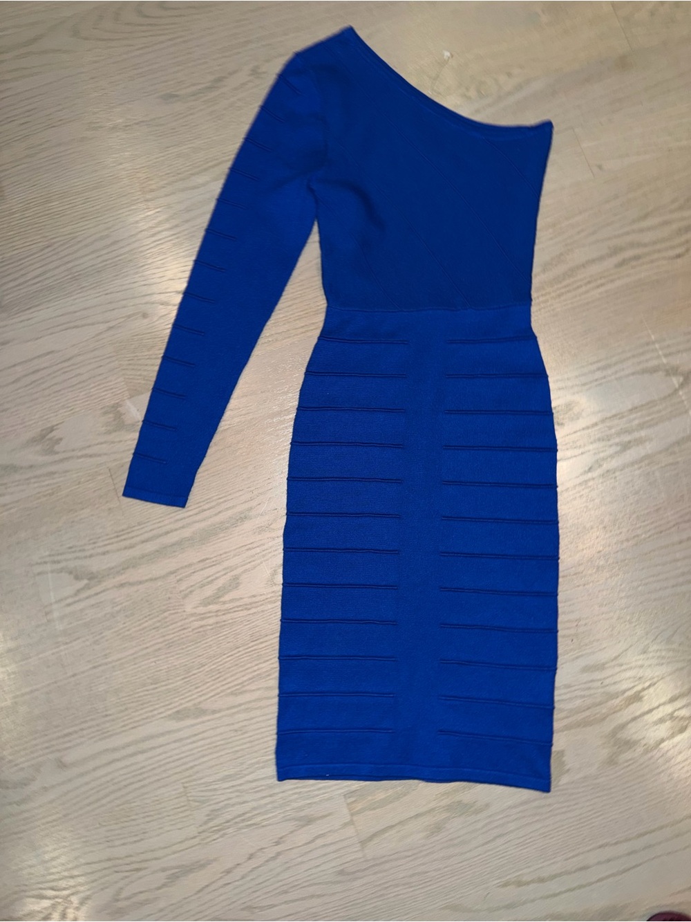 Joie One-Shoulder Cobalt Blue Bandage Dresse Sz S